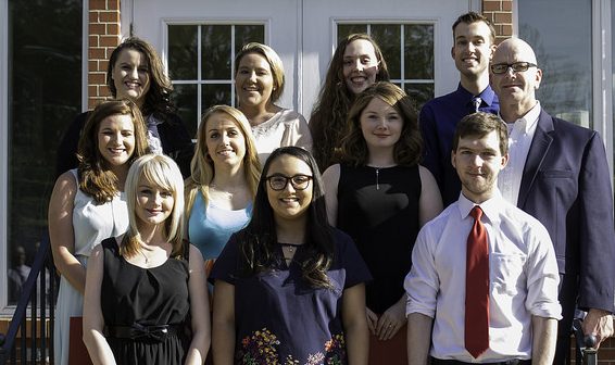Fourteen Indiana University Kokomo students were chosen as charter members of the campus' new chapter of Lambda Pi Eta honorary for communications.