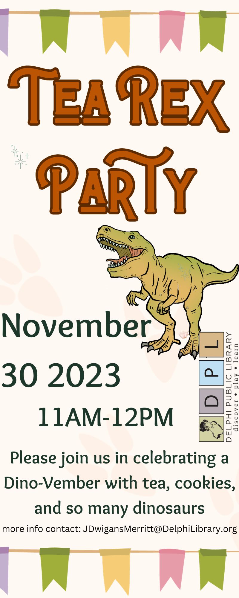 TeaRex Party! Carroll County Calendar